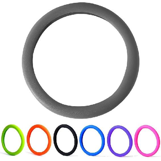 30% Thicker Universal Stretchy Silicone Steering Wheel Cover For 14” 15” 16” Wheels - Anti-Slip Grip & Enhanced Control For Men & Women, All