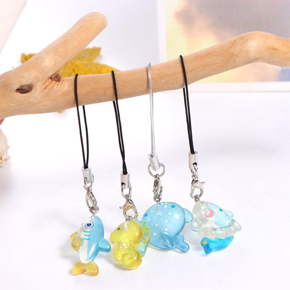 Sea Creature Fish Phone Chain Lanyard Mobile Phone Chain Phone Hanging Rope  Phone Charms