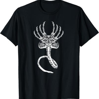 Alien 45e jubileumfilm Xenomorph Facehugger T-shirt