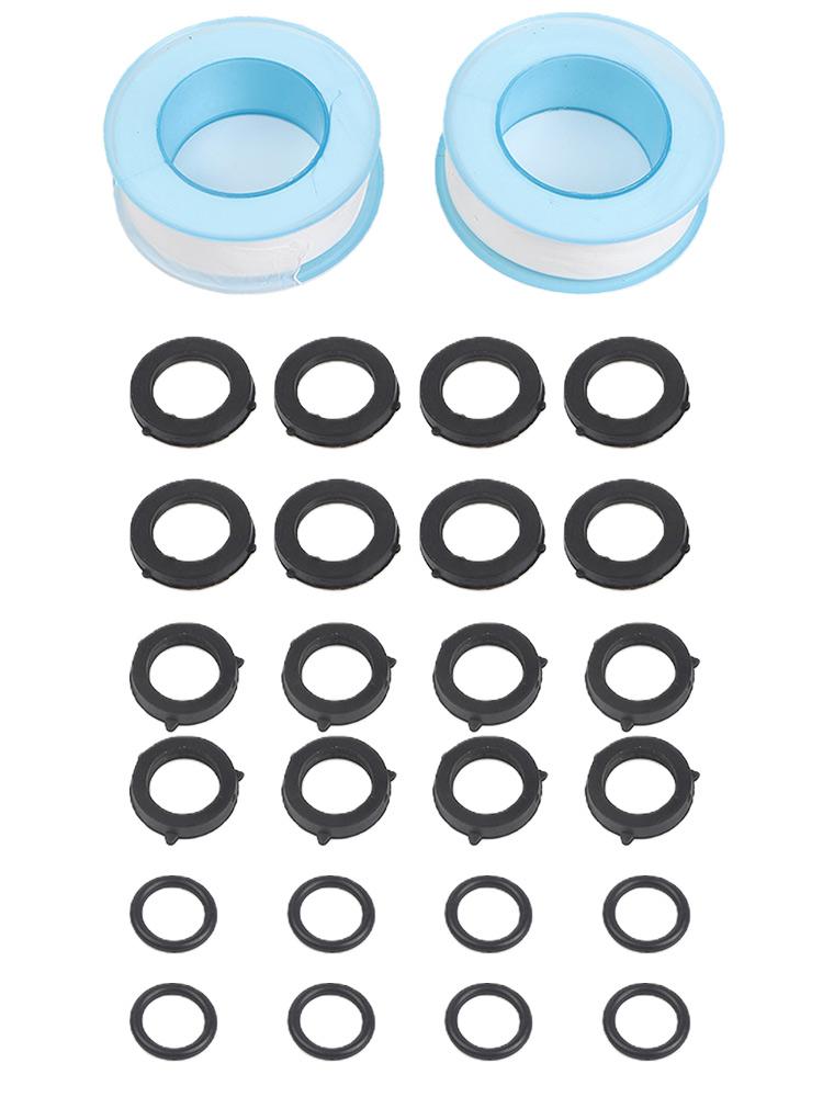 Seal Tape Sealing Rings Rubber 26pcs/Set Hose Washer 16 Mm O-rings Black/white Home High Quality Nice Portable