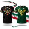Camiseta de Fútbol 3D Impresa Mexicana de Verano para Padres e Hijos Es Holgada y Cómoda Adecuada para el Uso Diario