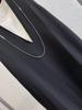 Nordic-Inspired Minimalist Acetate V-Neck Sleeveless Dress