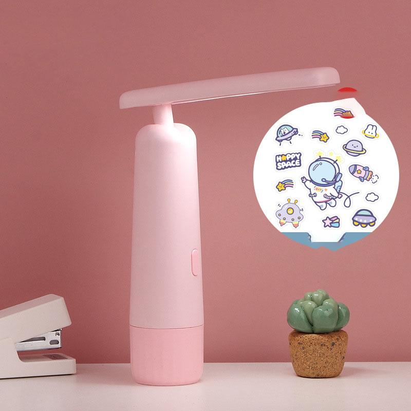 

Портативный складной ночник для защиты глаз для студентов, обучающих освещению пар, подруг, подарков розовый