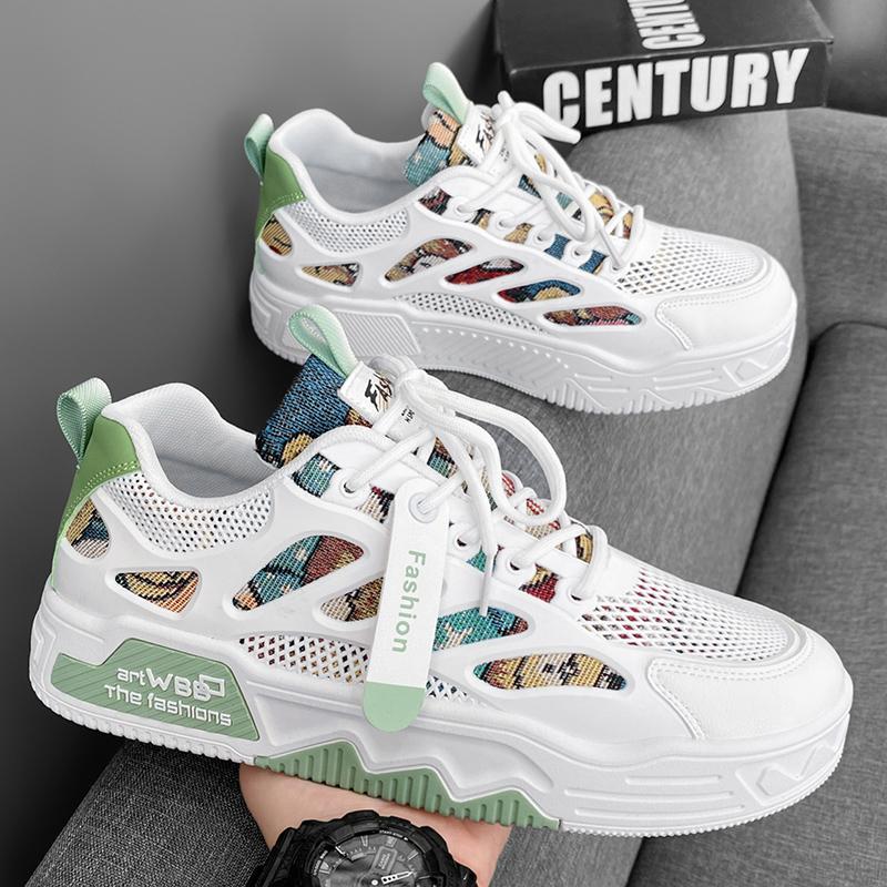 Autumn heightening sports and leisure little white board shoes thick-soled inner heightening dad shoes