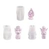 Silicone Angel Mold Aromatherapy Candle Mold 3D Prayer Angel Plaster Epoxy Mold for DIY Soap Present Candle Making