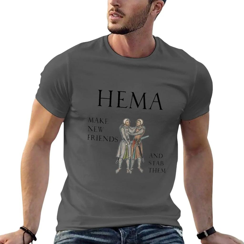 Tops Niedliche Tops Oversized T-Shirt Herren Champion T-Shirts HEMA - Mach neue Freunde und stech sie ab T-Shirt Grafik Oversized Baumwolle