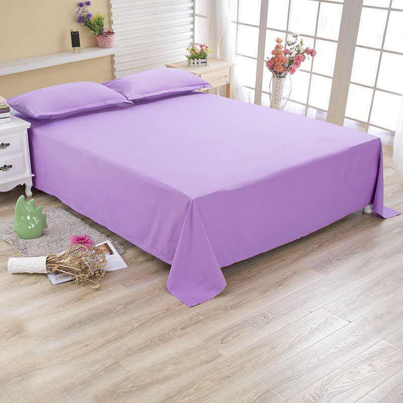Solid Color Washable Twill Bed Sheet - Thick Duvet Cover for Dorms and Single Beds