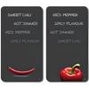 Glass Cutting Board - Chili - Set of 2 - Tempered Glass - 52 X 30 Cm - Hob Covers