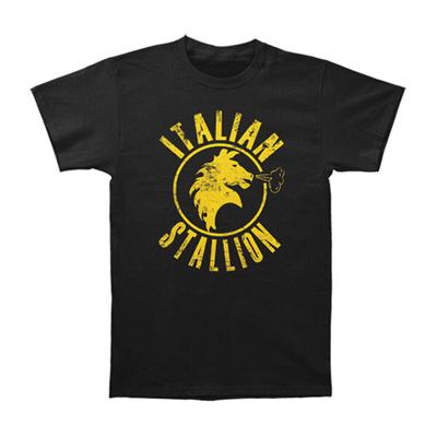 Rocky Italian Stallion Slim Fit Black Unisex T-shirt