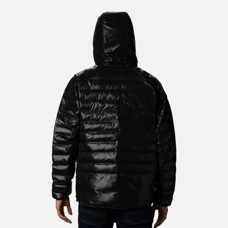 Columbia Hooded Down Jacket Winter Men outerwear Black WE1328-010