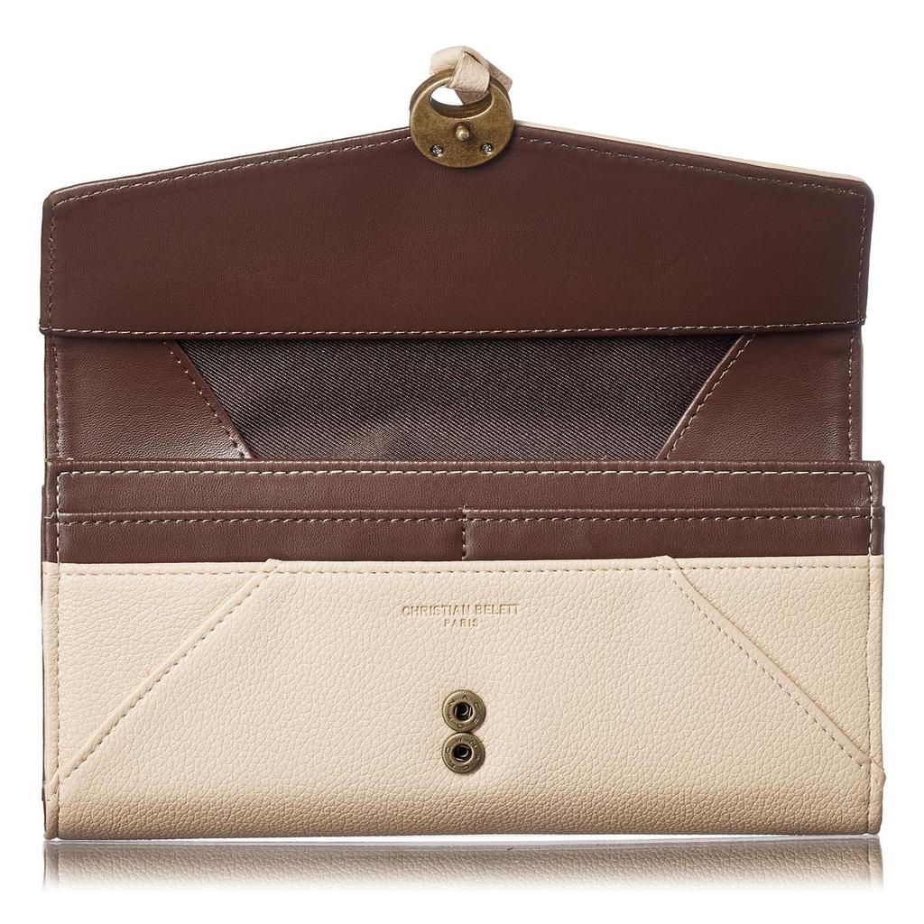 Long Large Brand Vertical Card Synthetic Featured In Anan Day Gift Box Included [CHRISTIAN BELETT] Women's Wallet, Capacity, Name, Slots, Leather,