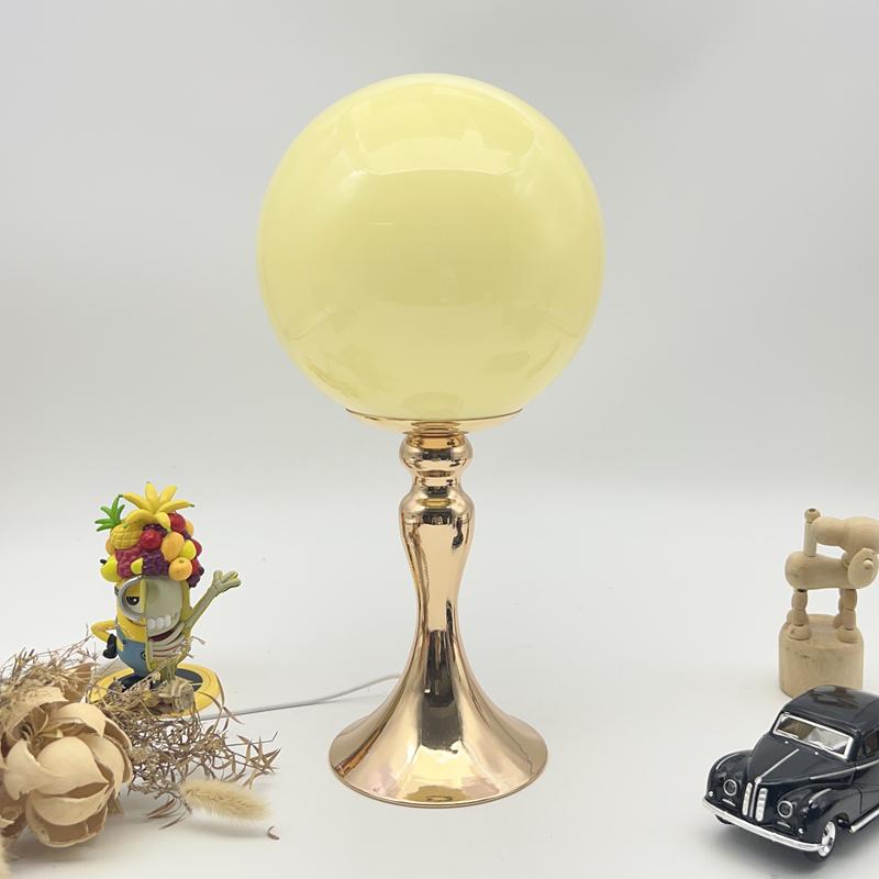 Lollipop Shape Bedside Table Lamp Bedroom Bedside Living Room Glass Creative Decoration Desk Lamp Nordic LED Retro Night Lights