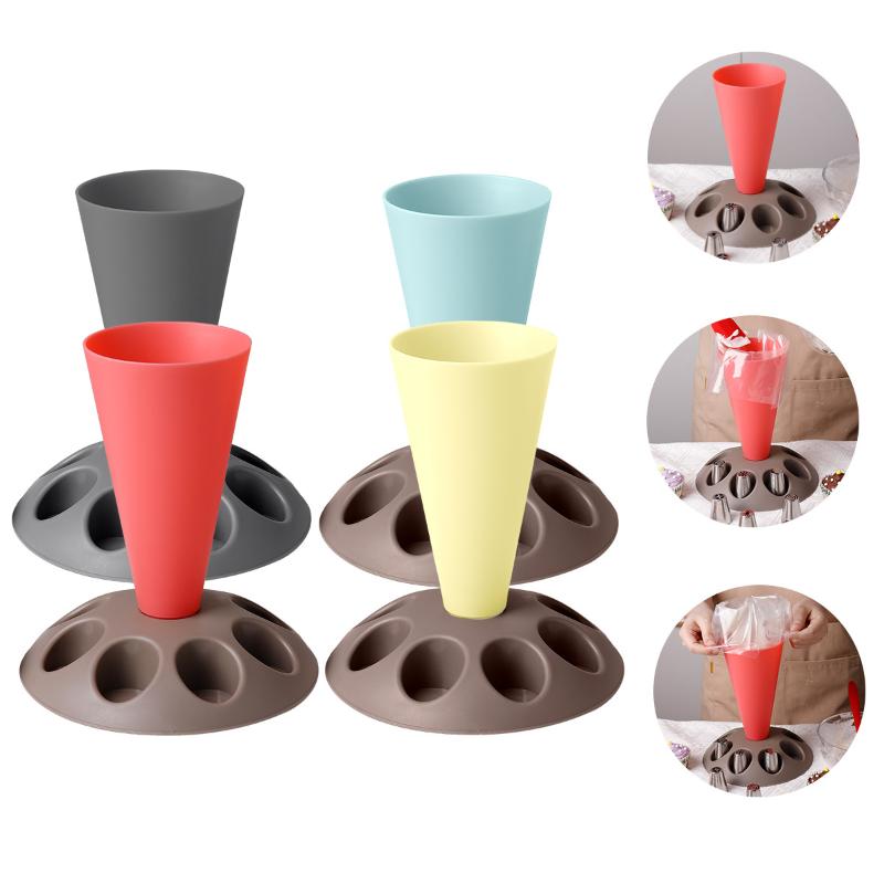 1 Set Piping Nozzle Storage Rack Piping Bag Tip Holder For Baking Cake Decorating Tool Kitchen Accessories Organizer