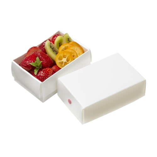 Hosho Foldable Flat Lunch Box, Mini, 410cc, Pink, Reusable, 142-M-PP