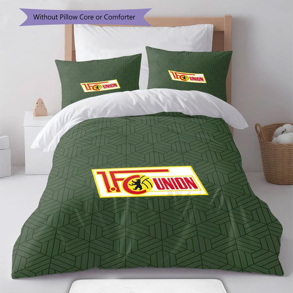 Union Passion Bettwäsche Steppdecke Set Bettbezug Kissenbezug Heimdekoration Geburtstagsgeschenk (1 Bettbezug + 2 Kissenbezüge, ohne Füllung)