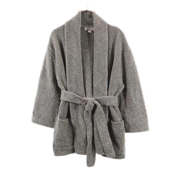 

BAREFOOT DREAMS Ron Herman Пушистая домашняя одежда с длинным рукавом ОДИН Серый халат Женский Б/У