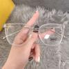 Ultra-Clear Anti-Blue Light Large Metal Eyeglass Frames for Men & Women - Slim, Fashionable Myopia Glasses
