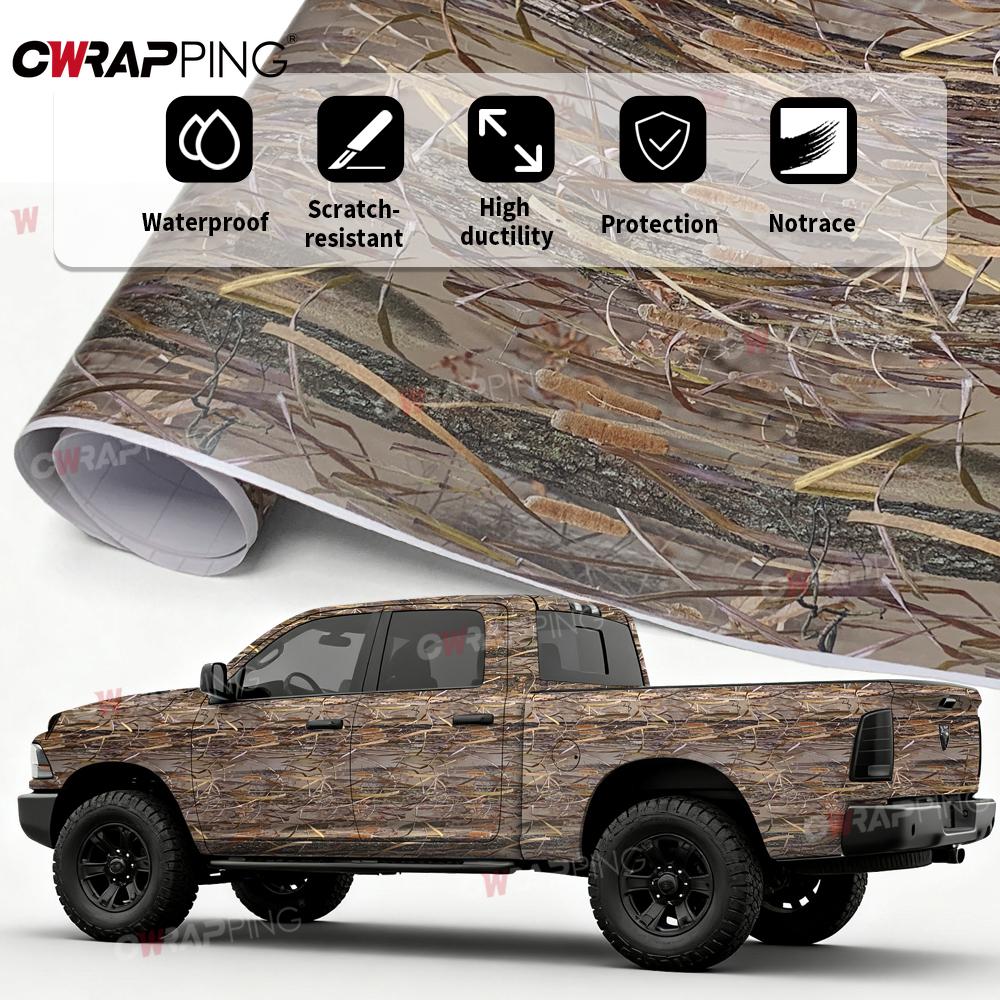 Motorcycle Adhesive Vinyl Paper for Car Camo Woodland Film Body Covering Carbon Foil Off Road Accessories Auto Motorcycles Wrap