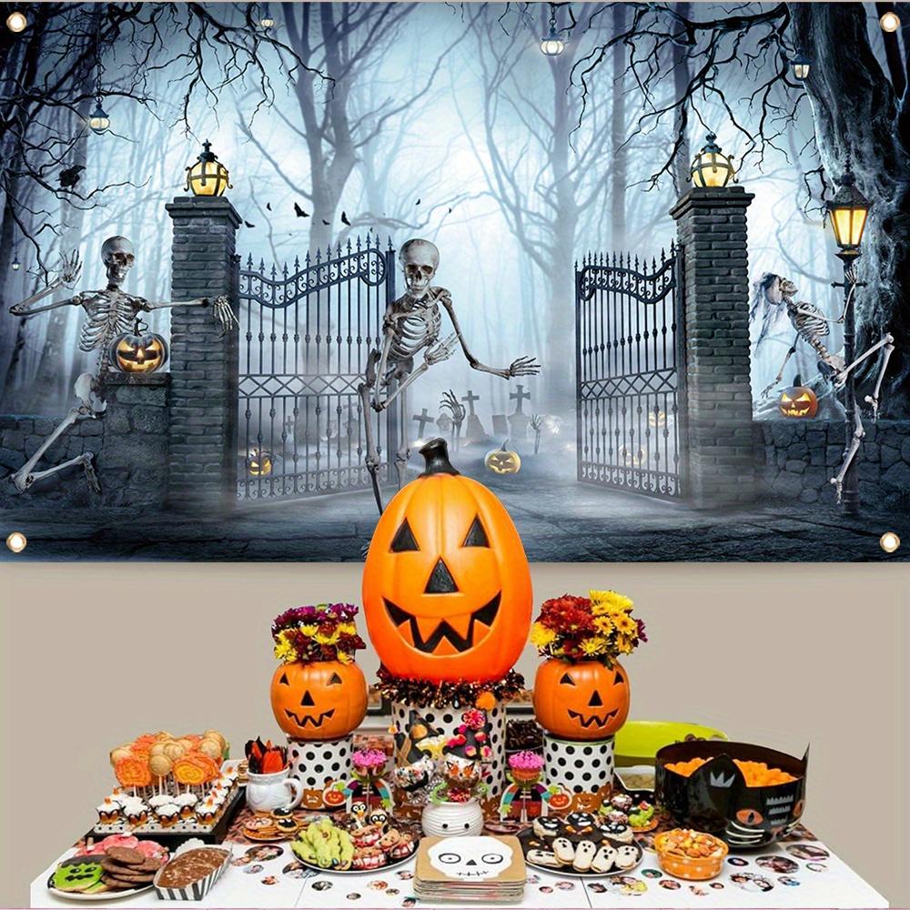 1 Piece Halloween Decoration Banner Indoor and Outdoor Horror Party Decoration Halloween Happy Photo Booth Supplies