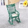 1:12 Dollhouse Miniature Wooden Chair Mini Armchair Rocking Chair High Chair Model Furniture Home Garden Decor Accessories Toys