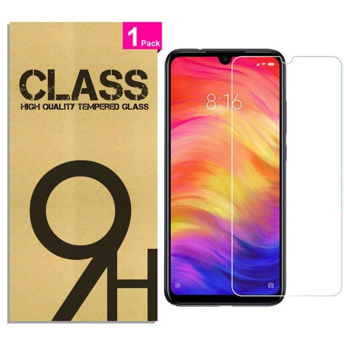 [Pack von 1] Gehärtetes Glas für Xiaomi Redmi Note 7 Pro 6,3 Zoll, Displayschutzfolie
