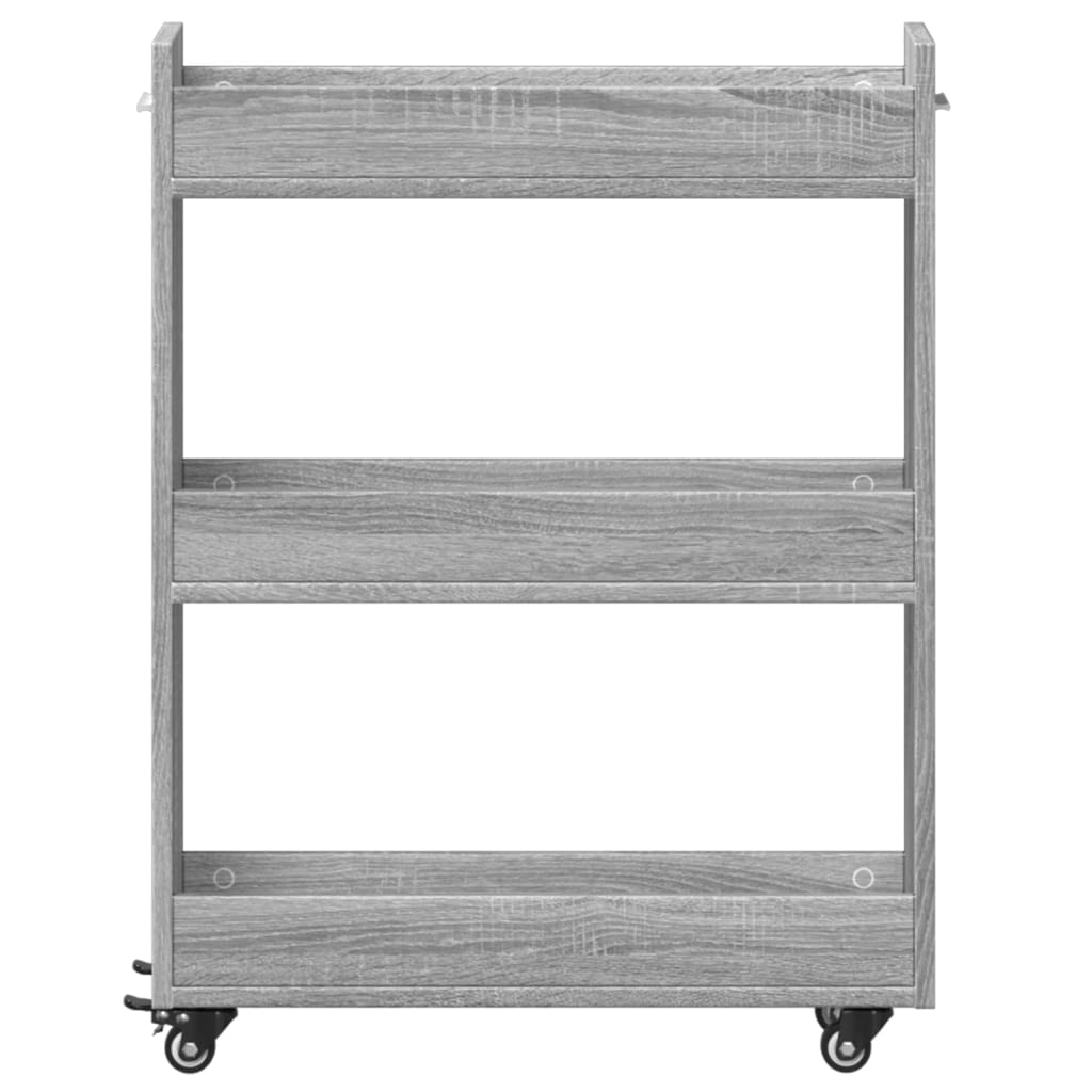 Vidaxl Mobile Cabinet, Sonoma Grey Oak, 60X22X79 Cm