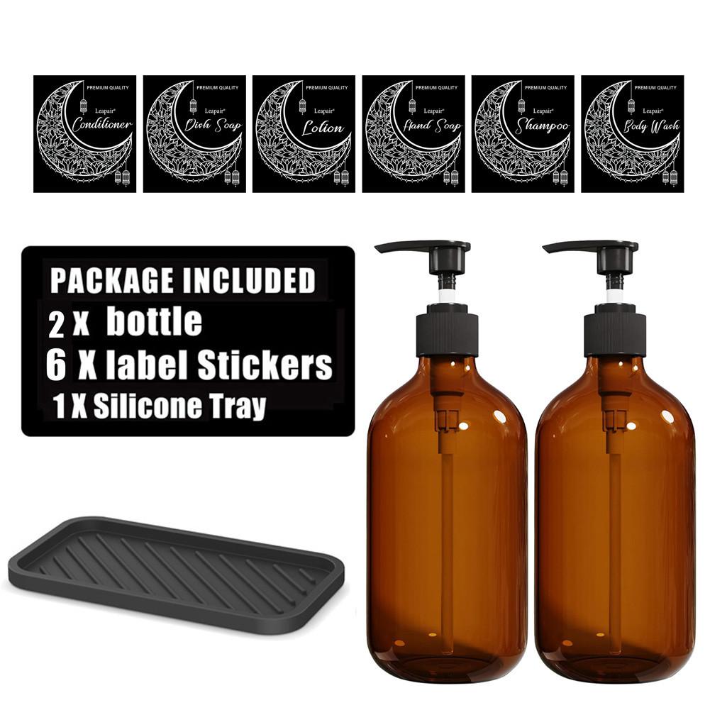 Hand Pump Soap Dispenser Shampoo Body Wash Essential Oil Shower Gel Container Gift Muslim Ramadan Decoration Household