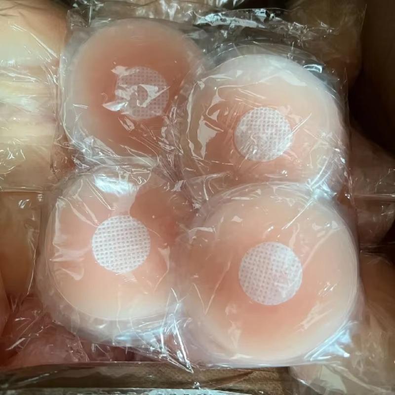 6Pcs Resuable Silicone Nipple Cover Liners Adhesive Breast Pads Invisible Chest Stickers for Women Sticky Bra Pads Accessories
