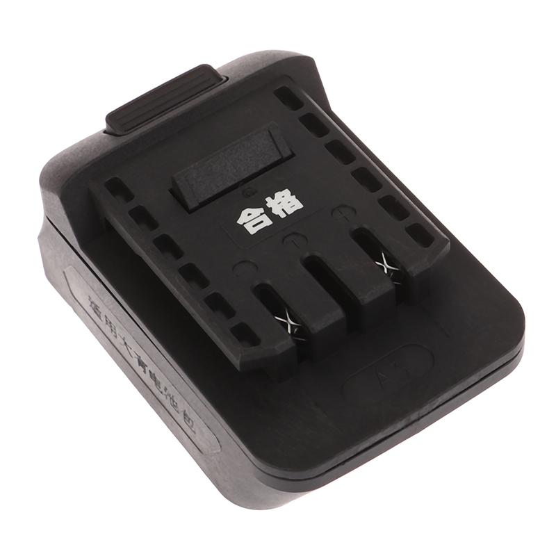 Easy Installation Practical Battery Adapter Connector High Power Applications Plastic Li-Ion Battery Black