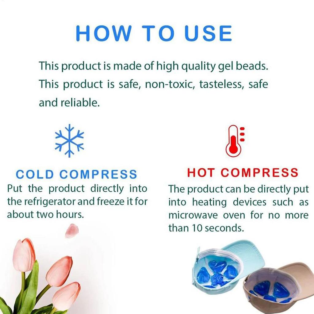 Ice Pack for Hard Hat Helmet Ice Packs Headache Cool Down Cold Pack Reusable Sun Hat Cooling Insert Travel Portable Accessory