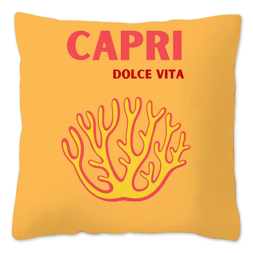 Travel Series Soft Plush Cushion Cover Custom Made Summer Pillowcase Decorative Throw Pillow Cover Vacation Printing Pillow Case