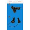 ABS Twist Throttle Grip Universal Fit Bicycles E Bike Ergonomic Non Slip Right Handle Throttle Replacement Accessories