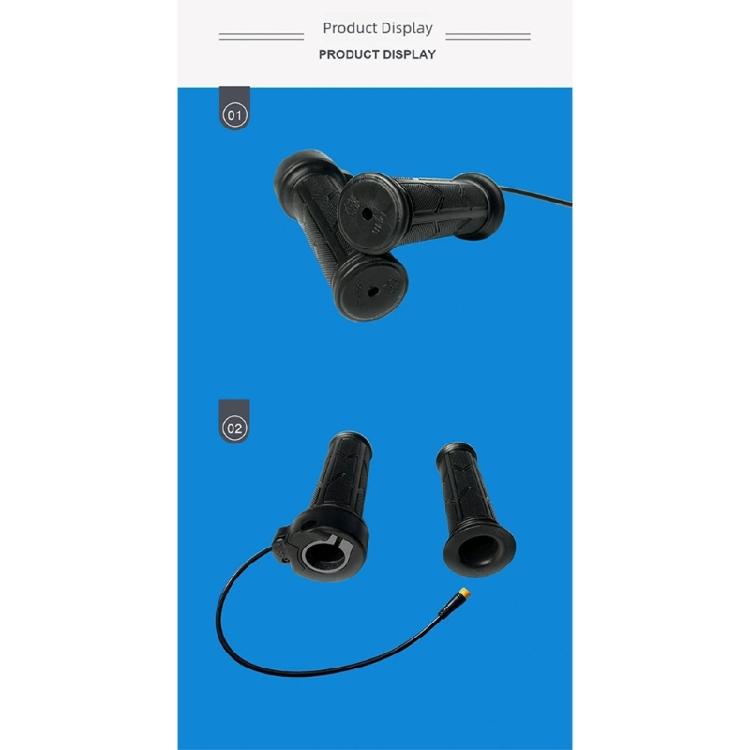 ABS Twist Throttle Grip Universal Fit Bicycles E Bike Ergonomic Non Slip Right Handle Throttle Replacement Accessories