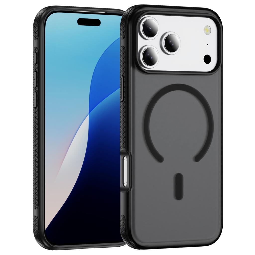 For iPhone 17 Pro Case PC+TPU Skin Touch Anti-drop Phone Cover Compatible with MagSafe