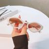 Fashionable Rhombus Small Frame Uv400 Sunglasses Sun Protection Trend Unisex Party Gatherings Stage Performances Glasses