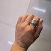 Vintage Lustiges Handgeschnitztes Clown-Lächeln Offener Ring Für Damen Herren Hip-Hop Vintage Künstlerisch Nische High-End Schmuck Geschenke