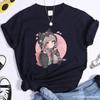 Cute Anime Harajuku Pattern Printed T-Shirt Women's Outdoor Casual High Quality T-Shirt Anime Women's T-Shirt Tops