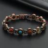 Adjustable Magnetic Alloy Bracelet With Geometric Planet Design Vintage Style Unisex Jewelry