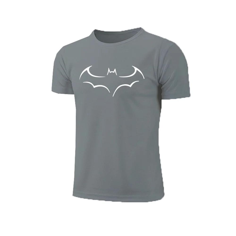 Summer 3D Minimalist Bat Printed Mens TShirts Outdoor Fitness Running Short Sleeve Tops Casual Fashion Loose Oneck Men Tees