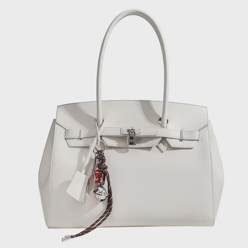 Sac fourre-tout à bandoulière et à bandoulière platine grande capacité printemps/été 2025