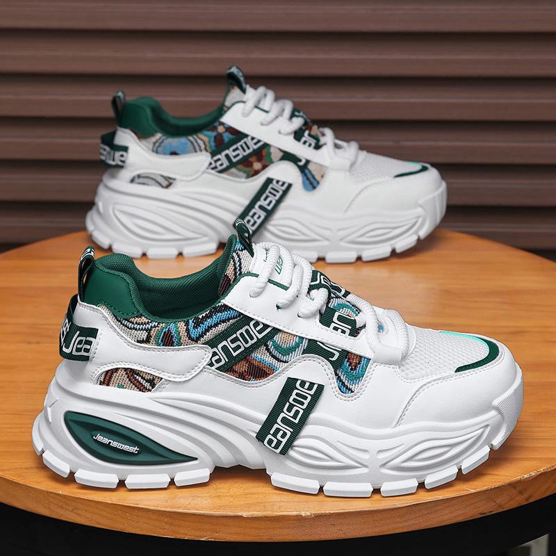 New Fashion New Men's Fashion Casual Low Top Sports Shoes Students Thick Sole Comfortable Sneakers Boys Male Classic Breathable Basketball Shoes