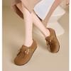 Flat Bottom One Pedal Fringed Shoes Women Wear Spring and Summer Retro Mori Bag Head Half Drag Muller Single Shoes Good-looking Versatile Women