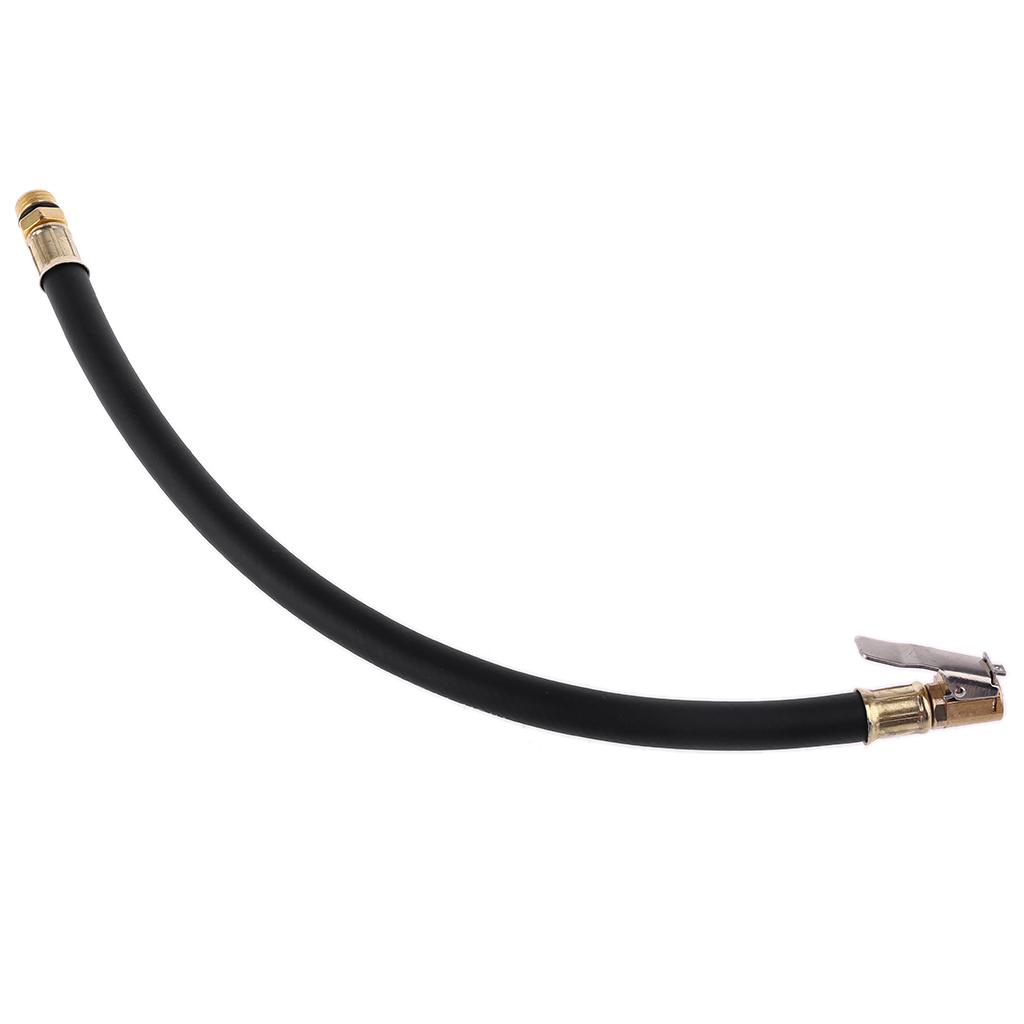 Tire Inflator Pump Hose with Locking Air Chuck for Car Motorcycle 32cm/12.6in
