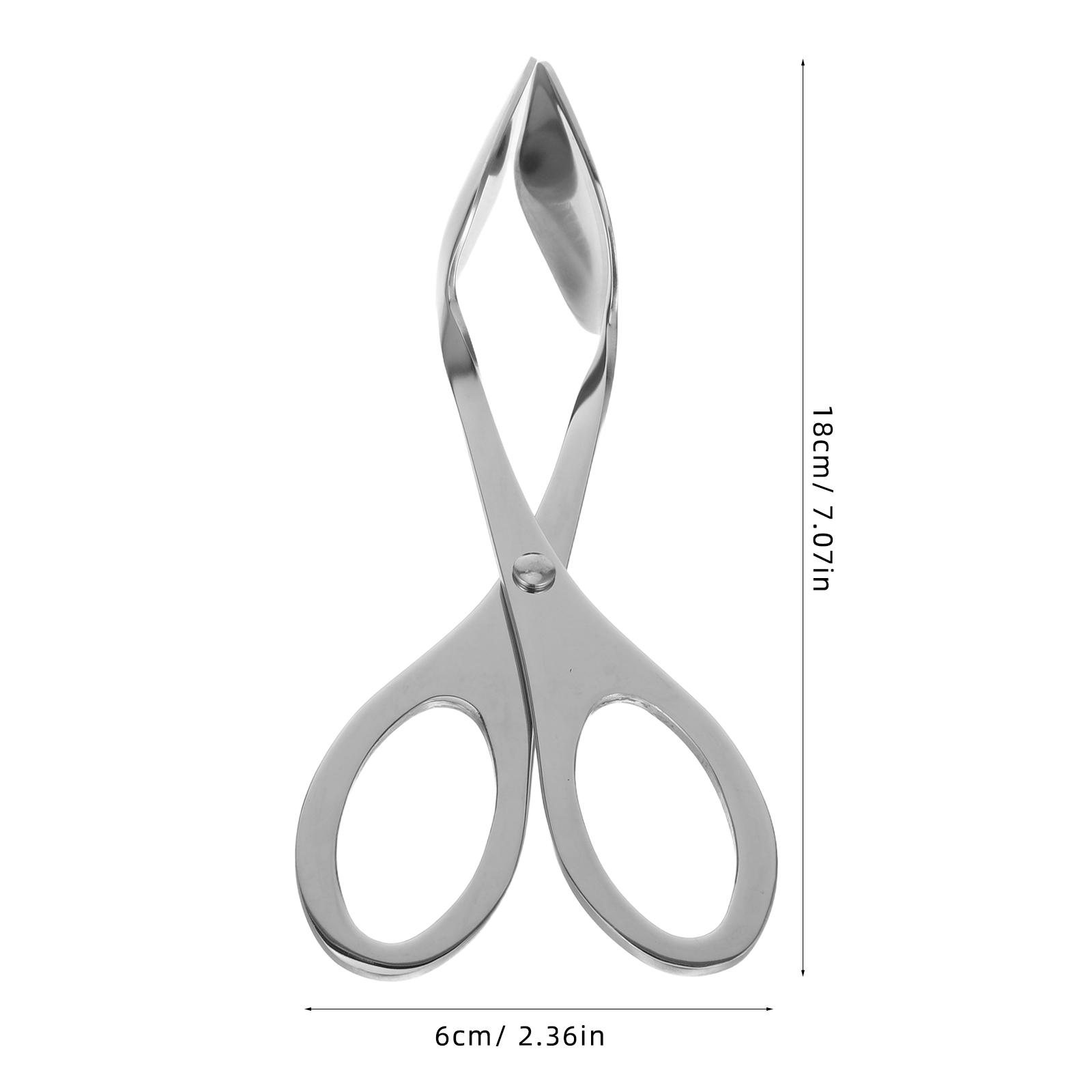 

Stainless Steel Scissor Type Egg Tong Multifunction Food Tongs Towel Clamp forl Home Restaurant (Silver) серебряный