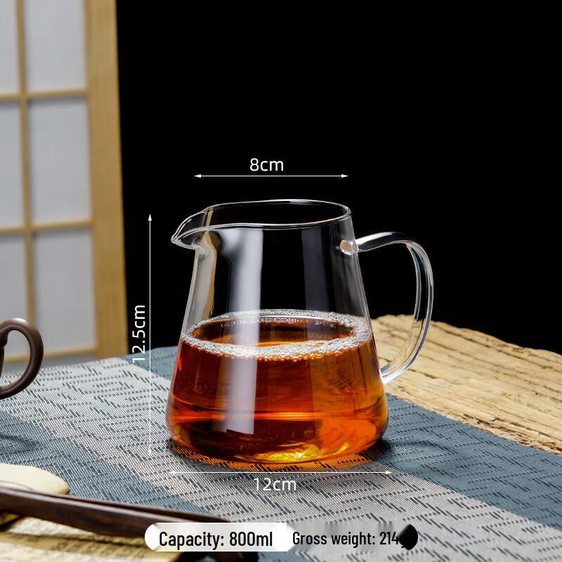 Hammered High Borosilicate Glass Tea Pitcher