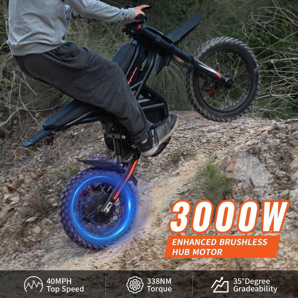 Elektryczny Motocross GT54 Pro – Bateria Litowa 60V 25Ah, Mini Motocykl Terenowy dla Nastolatków i Dorosłych