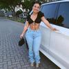 FE011 Women's European-American Casual Fashion Jeans