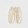 Summer Thin Pure Cotton Anti-Mosquito Gauze Pants for Children: Crotch-Opening, A-Class, Loose Wide-Leg Design for Outdoor and Casual Home Wear