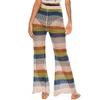 Women's Pants Flared Leg Hollowed Out Trousers Knitted Lace Up Beach Pants