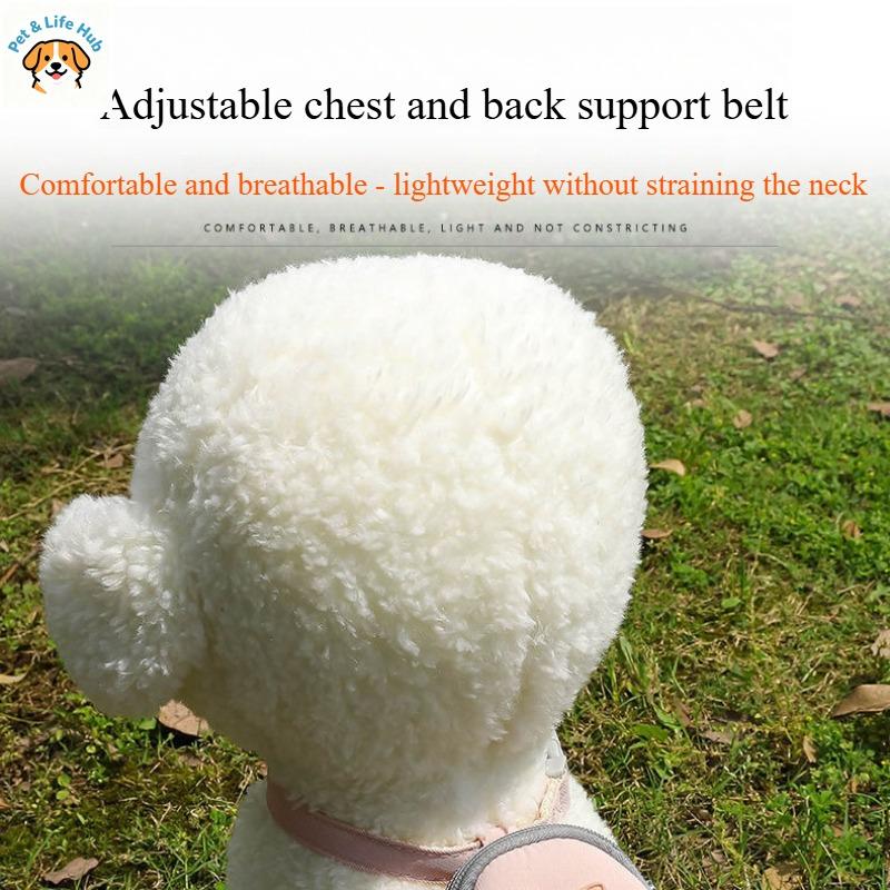 Cat and Small Dog Leash Anti-slip Adjustable Backpack Style for All Seasons Cat and Dog Walking Rope Household leashPet Supplies